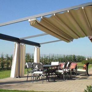 Elektrische Pergola Terrassenüberdachung - Görsel 2